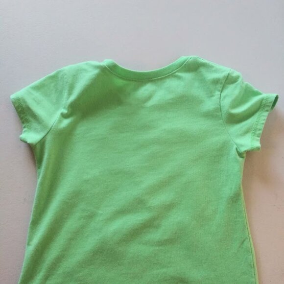 St. Patrick's Day girl's size 6 green and pink top - Picture 7 of 13